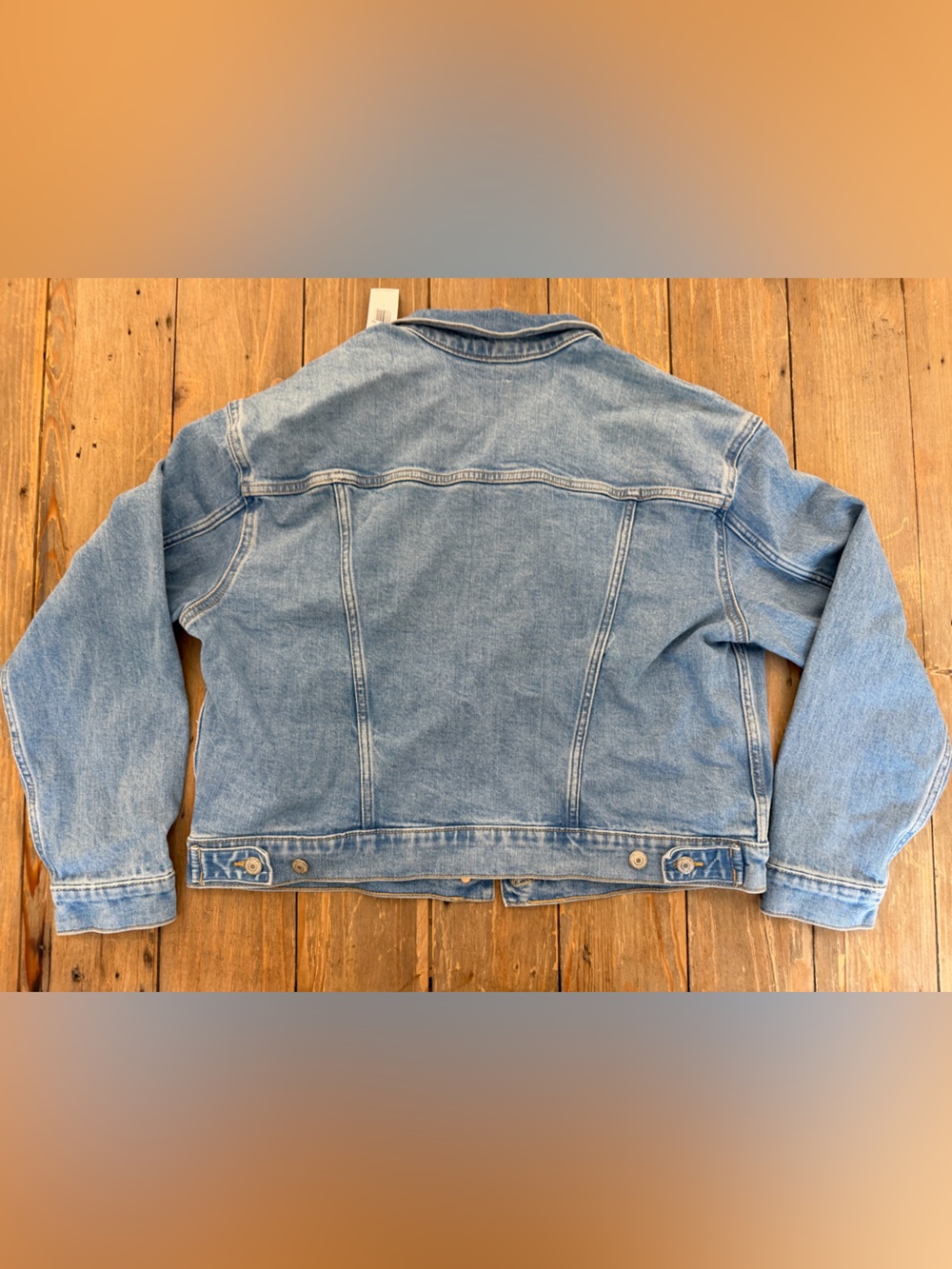 Old navy NWT light wash denim jacket LG classic fall staple casual layering - Picture 8 of 8